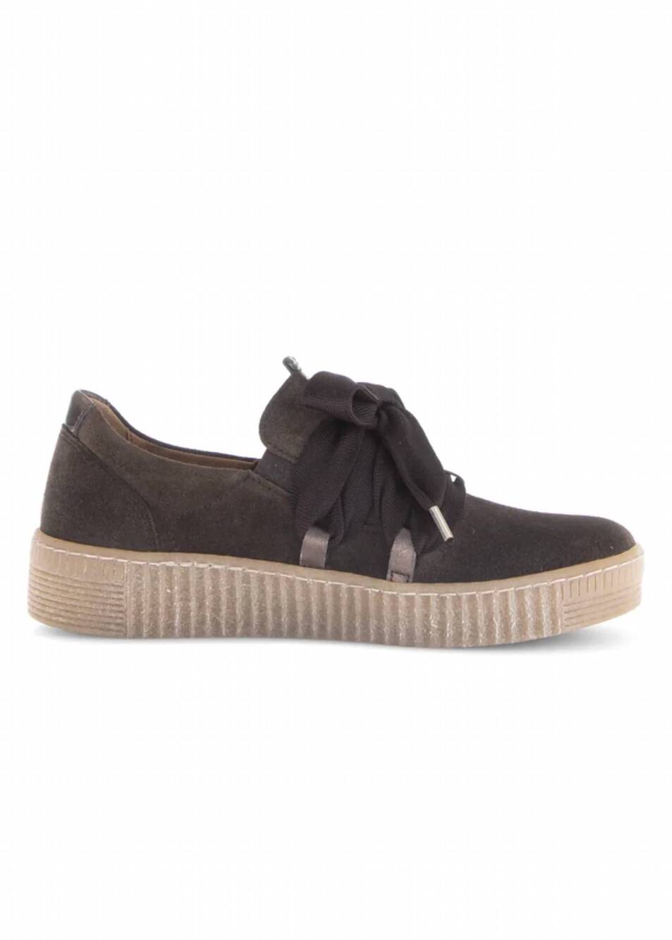 NEW GABOR women's lacey sneaker in english brown